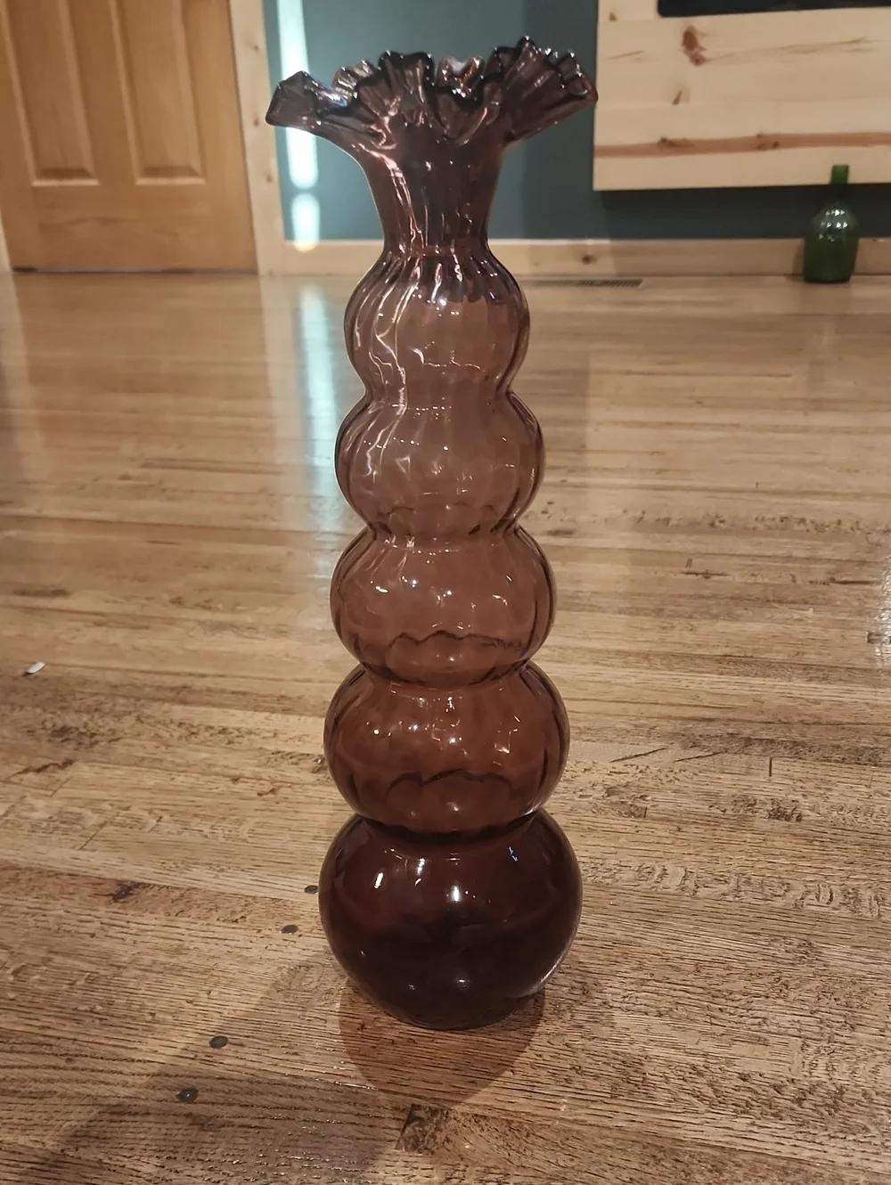Vintage Empoli Purple Glass Multi-Ball Vase